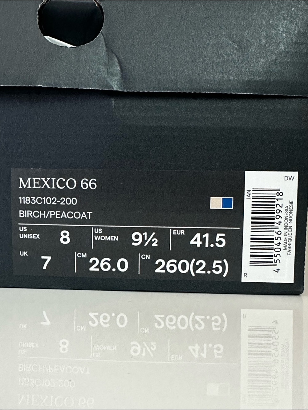 Onitsuka Tiger Men's Beige and Black Mexico 66 Sneaker Unisex Size 8 - Picture 10 of 10